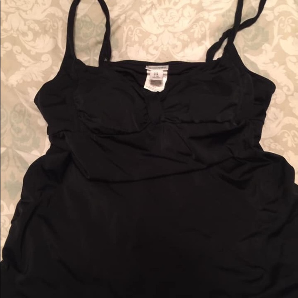 XL motherhood maternity black tankini Vguc